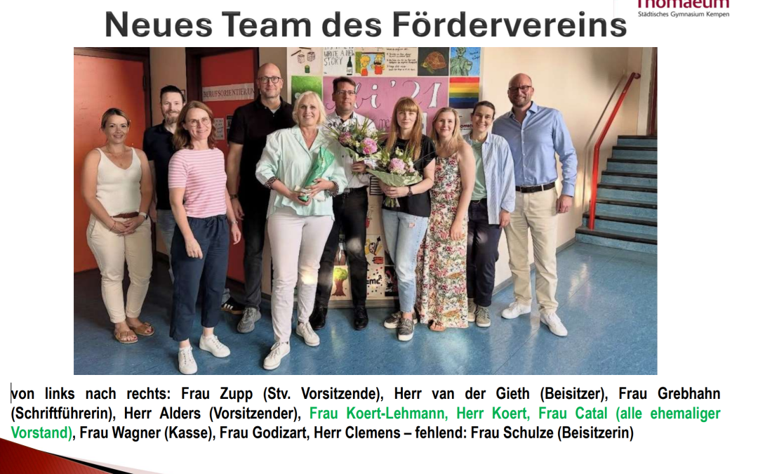 Neues Team des Fördervereins